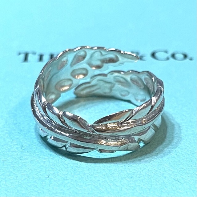 Tiffany & Co.(ティファニー)の【ティファニー】 リーフ フェザー リング 指輪 14号 シルバー925 メンズのアクセサリー(リング(指輪))の商品写真