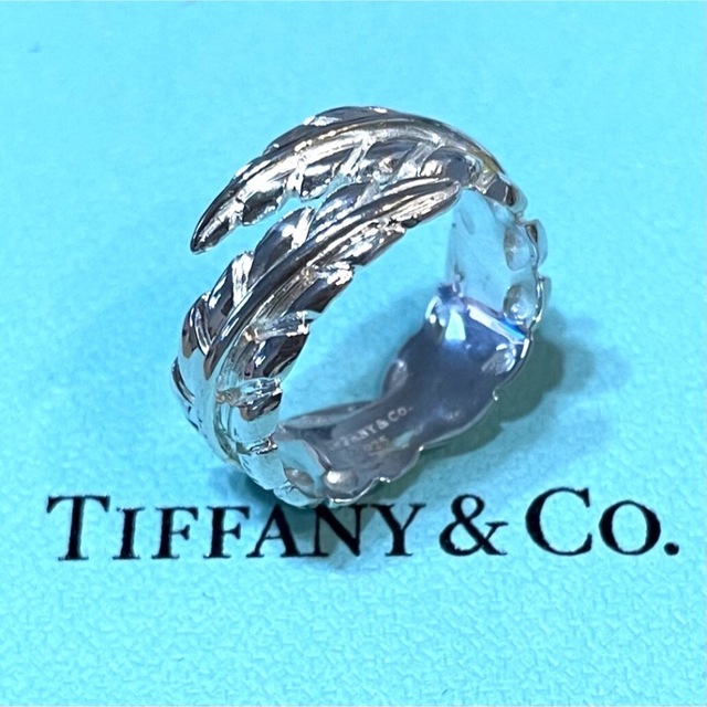 Tiffany & Co.(ティファニー)の【ティファニー】 リーフ フェザー リング 指輪 14号 シルバー925 メンズのアクセサリー(リング(指輪))の商品写真