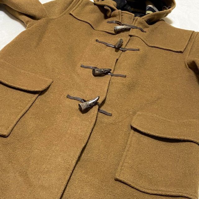 グローバーオール groverall ダッフルコート 茶 ロング ウールL