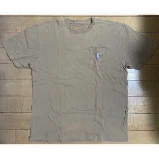 カーハート(carhartt)のcarhartt 胸ポケットTシャツ　ベージュ(Tシャツ/カットソー(半袖/袖なし))