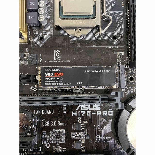 ASUS H170-PRO i5-6400 SSD 1TBの通販 by まー坊｜ラクマ