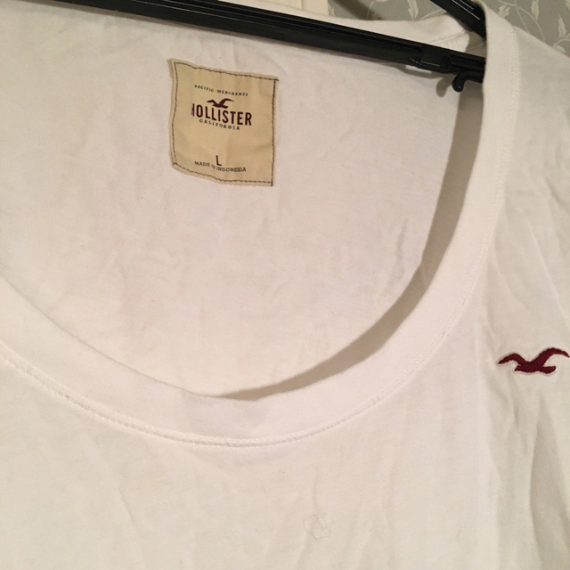 Hollister(ホリスター)のホリスター　白色　長袖シャツ レディースのトップス(Tシャツ(長袖/七分))の商品写真