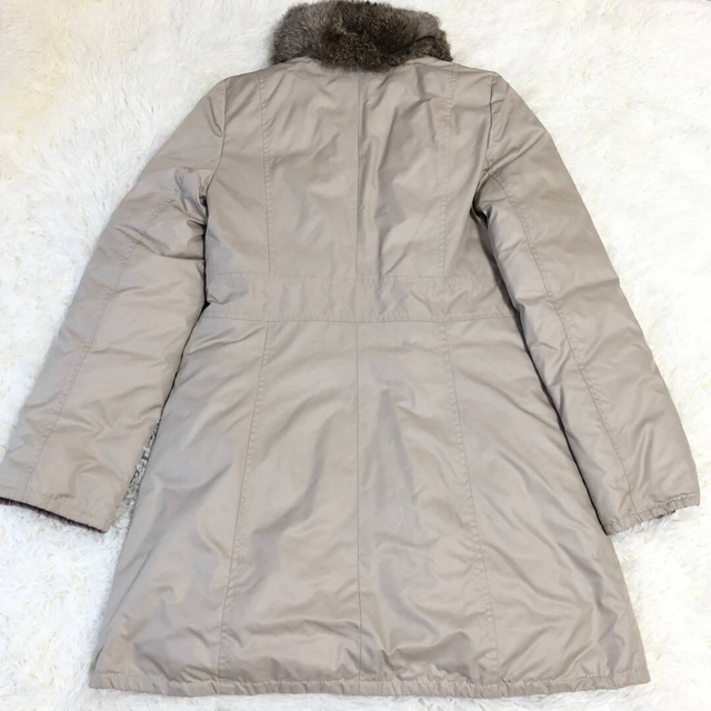 美品】バーバリーブルーレーベル リバーシブルダウンコート ノバ