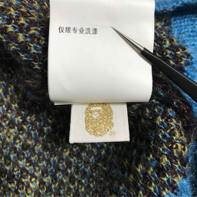 A BATHING APE - アベイシングエイプ モヘア ニットの通販 by TK A BATHING APE - アベイシングエイプ モヘア ニットの通販 by TK