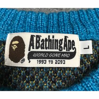 A BATHING APE - アベイシングエイプ モヘア ニットの通販 by TK|ア