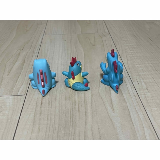 ポケモン指人形　第ニ世代の御三家　3段階進化セット