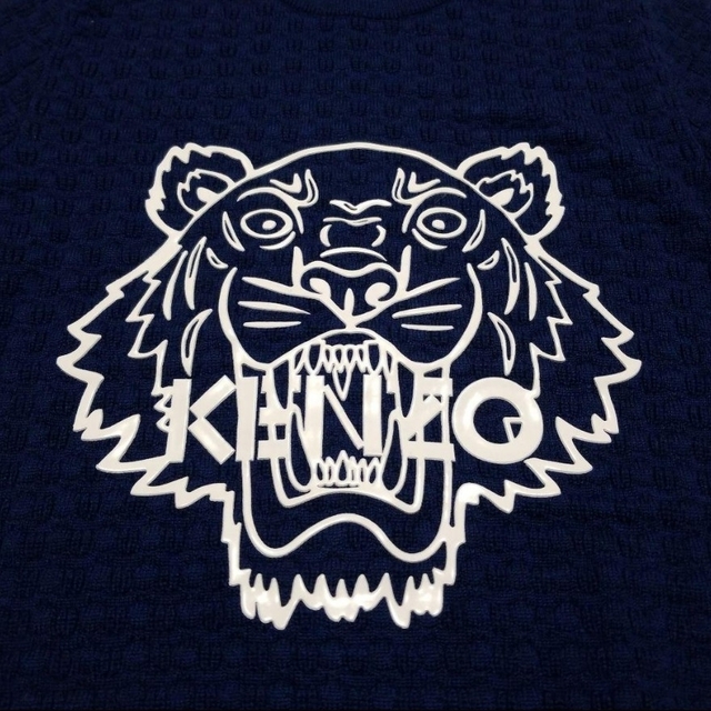 KENZO ケンゾー メンズ ニット セーター トレーナー 美品 紺 タイガー
