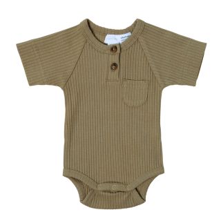 キャラメルベビー&チャイルド(Caramel baby&child )のJamie Kay Hugo Bodysuit半袖ボディスーツロンパース1y(ロンパース)