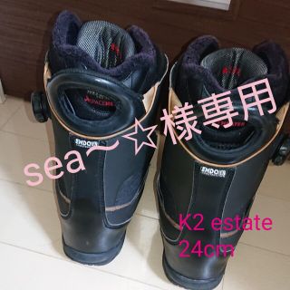 ケーツー(K2)のスノーボードブーツ K2 estate 24cm(ブーツ)