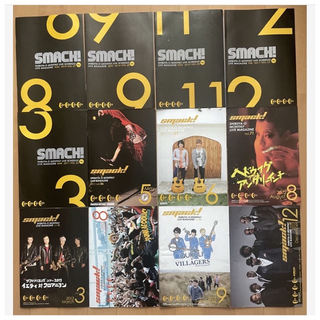 渋谷O-Group「smack!」フリーペーパー67冊セット 2004～14年頃 エンタメ/ホビーの雑誌(音楽/芸能)の商品写真