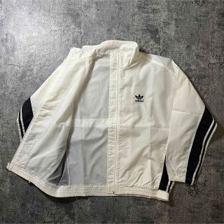 adidas - 【adidas】希少 80s ナイロンジャケット 黒白 古着 vintageの