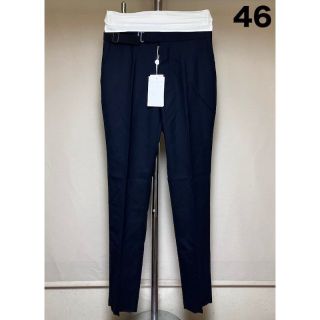 マルタンマルジェラ(Maison Martin Margiela)の新品 46 19aw マルジェラ ウールスラックス ネイビー 紺 959(スラックス)