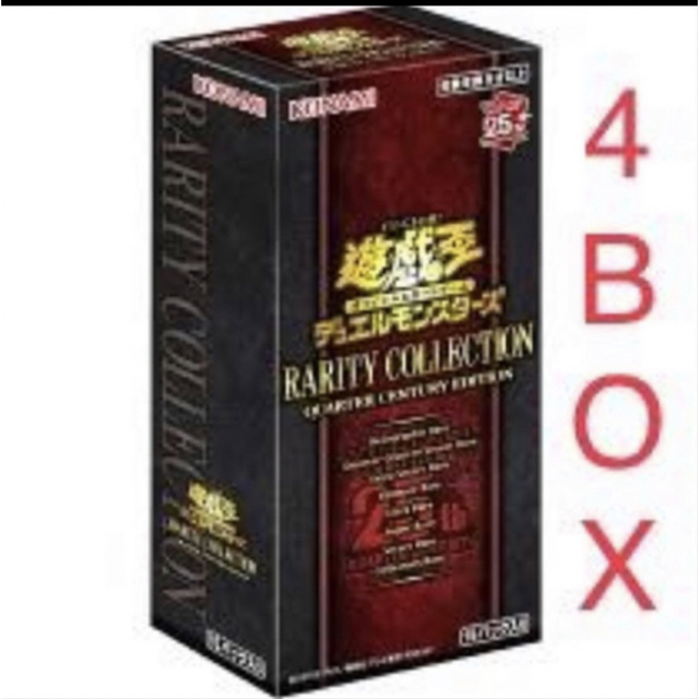 遊戯王 レアコレ レアリティコレクション 4BOX 新品未開封 シュリンク付Box/デッキ/パック