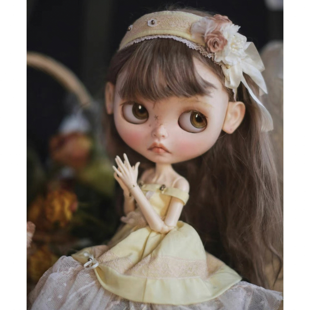 ブライス 人形 お洋服 アウトフィット 海外作家製 CreamYellow ブライス 人形 お洋服 アウトフィット 海外作家製 CreamYellow