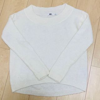 ユニクロ(UNIQLO)のUNIQLO♡薄手ホワイトニット(ニット/セーター)