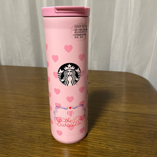 Starbucks Coffee(スターバックスコーヒー)のスタバ　バレンタイン2022ステンレスボトルハート473ml インテリア/住まい/日用品のキッチン/食器(タンブラー)の商品写真