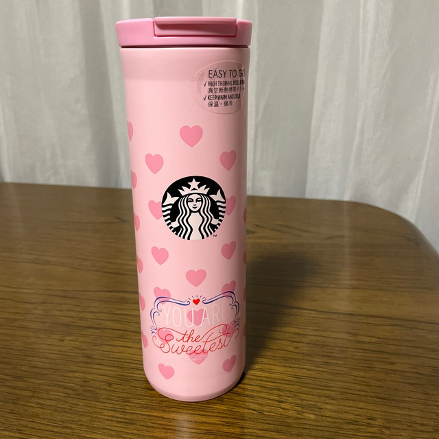 スタバ　バレンタイン2022ステンレスボトルハート473ml