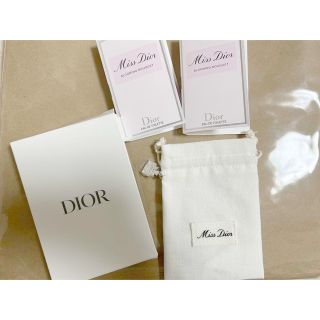 クリスチャンディオール(Christian Dior)のDior  ノベルティ 香水型チャーム付巾着 ミスディオール サンプル (ノベルティグッズ)