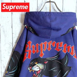 デーモン刺繍☆入手困難☆即完売モデル】シュプリーム ジップパーカー