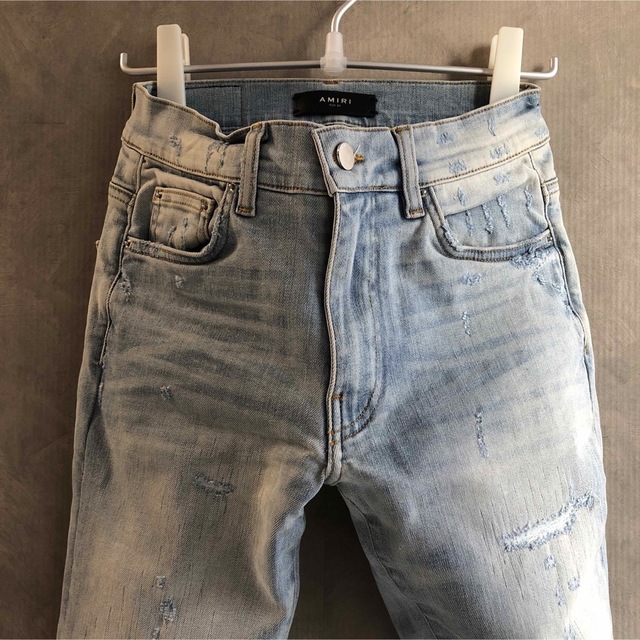 宅急便は割引特典対象! AMIRI アミリリペア加工スキニーデニムパンツ
