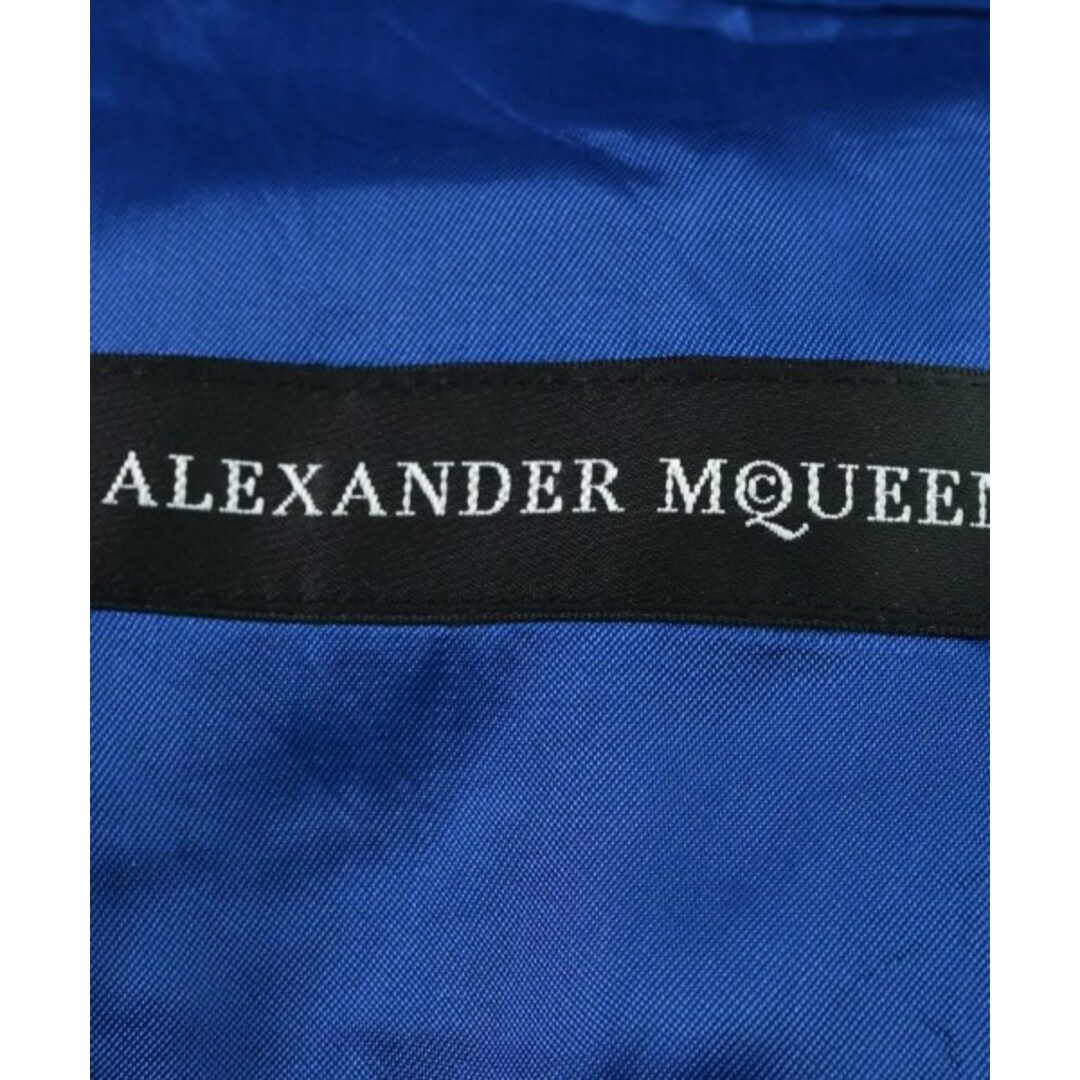 Alexander McQueen(アレキサンダーマックイーン)のALEXANDER MCQUEEN テーラードジャケット 46(M位) 青 【古着】【中古】 メンズのジャケット/アウター(テーラードジャケット)の商品写真