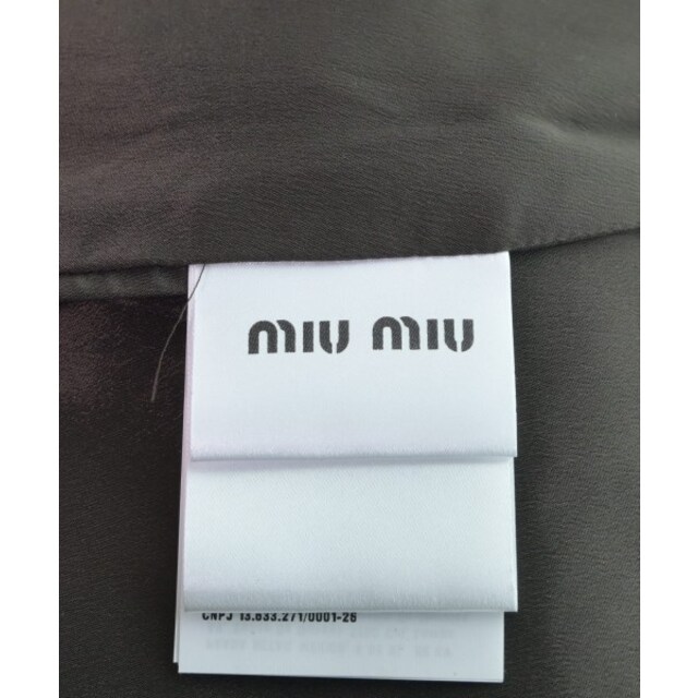 Miu Miu ミュウミュウ ミニスカート -(M位) こげ茶 【古着】【中古】 Miu Miu ミュウミュウ ミニスカート -(M位) こげ茶 【古着】【中古】
