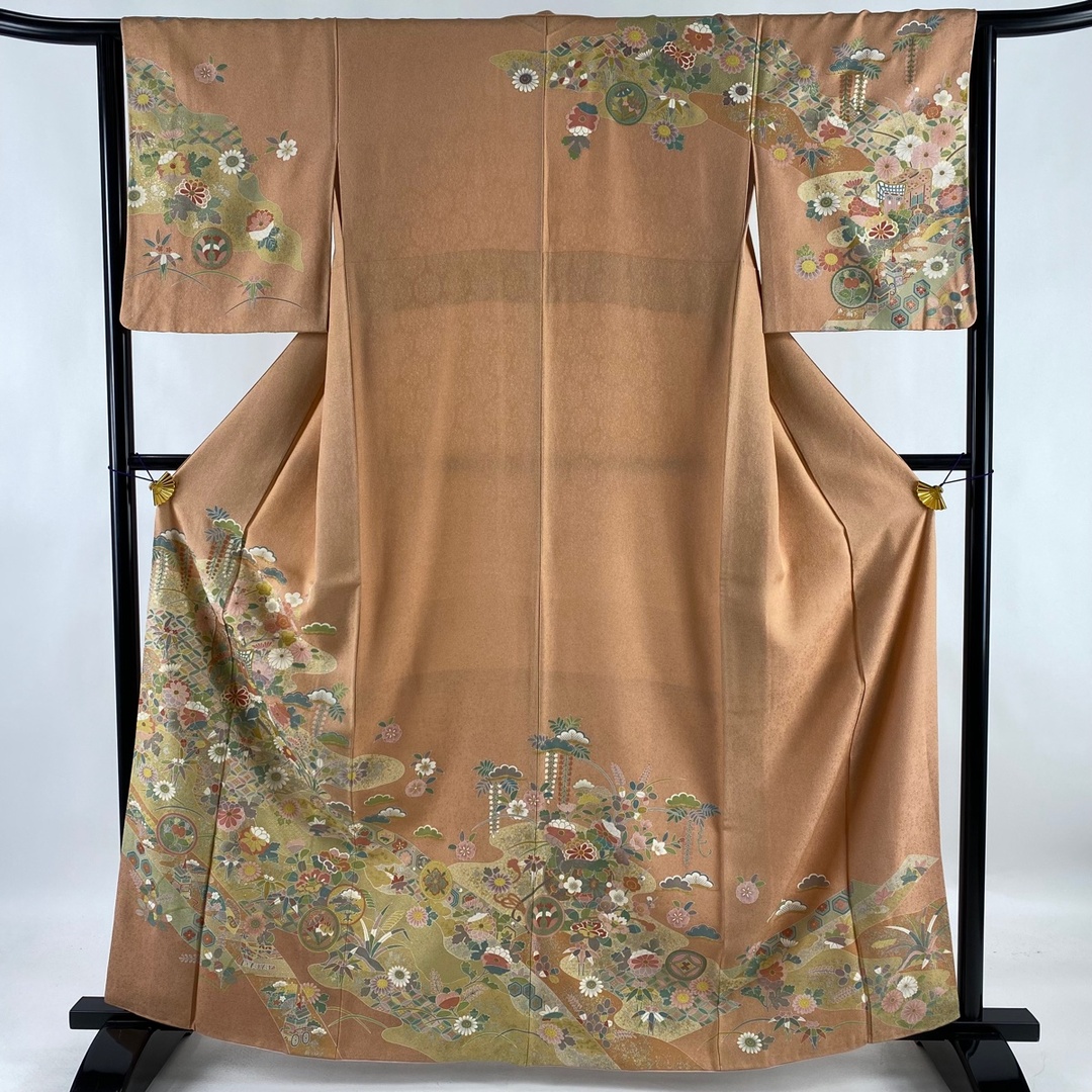 特選 紬 KEITA MARUYAMA 相良刺繍 反物 A811-2 【未仕立て