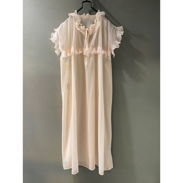 アンティーク ビンテージ 70s USA シースルー ミニ ワンピース 美品-