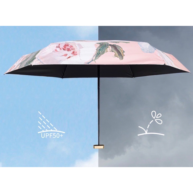 軽量 日傘 uvカット 完全遮光 折りたたみ コンパクト 折り畳み　UVカット  レディースのファッション小物(傘)の商品写真