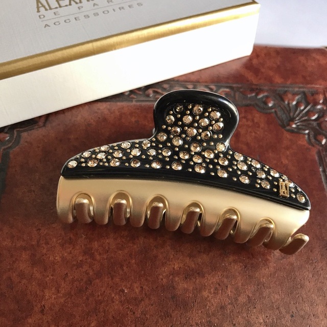 新品　ALEXANDRE DE PARIS ヘアクリップ Mサイズ　ブラック　黒