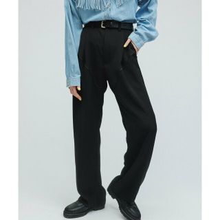 アダムエロぺ(Adam et Rope')の【ブラック（01）】[PANTS]WESTERN MOOD STRAIGHT PANTS(その他)