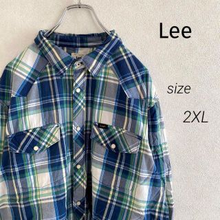 リー(Lee)のLee   リー　チェック柄シャツ　古着　オーバーサイズ　ワンポイント(シャツ)