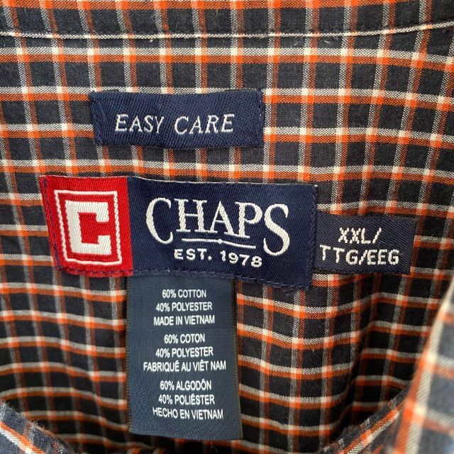 CHAPS(チャップス)のCHAPS  チャップス　チェック　ボタンダウンシャツ　ワンポイント　ゆるダボ メンズのトップス(シャツ)の商品写真