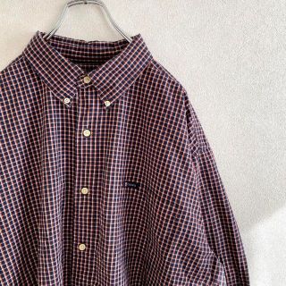 チャップス(CHAPS)のCHAPS  チャップス　チェック　ボタンダウンシャツ　ワンポイント　ゆるダボ(シャツ)