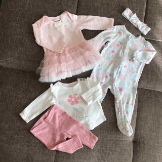 リトルミー(Little Me)のL.A.購入　ベビー服3-6month ３セット(ワンピース)