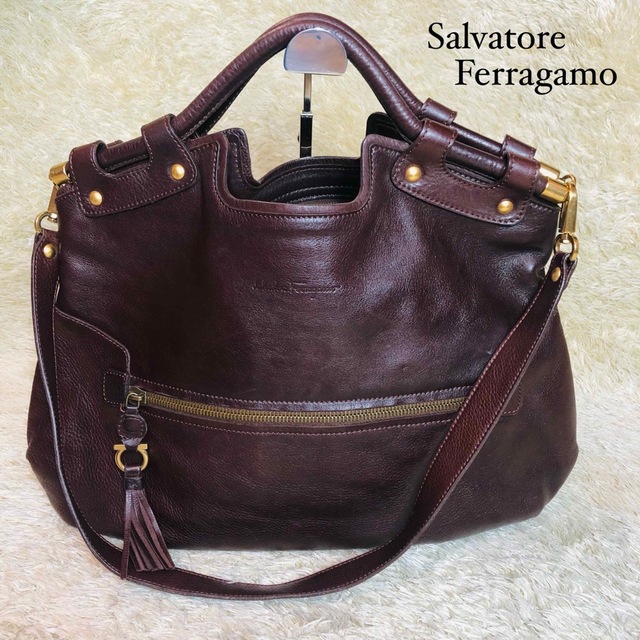 Salvatore Ferragamo(サルヴァトーレフェラガモ)のフェラガモ 2way ショルダーバッグ メンズのバッグ(ショルダーバッグ)の商品写真