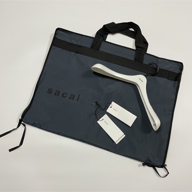 sacai サカイ フェイクシアリング×ナイロンブルゾン グレー 1サイズ