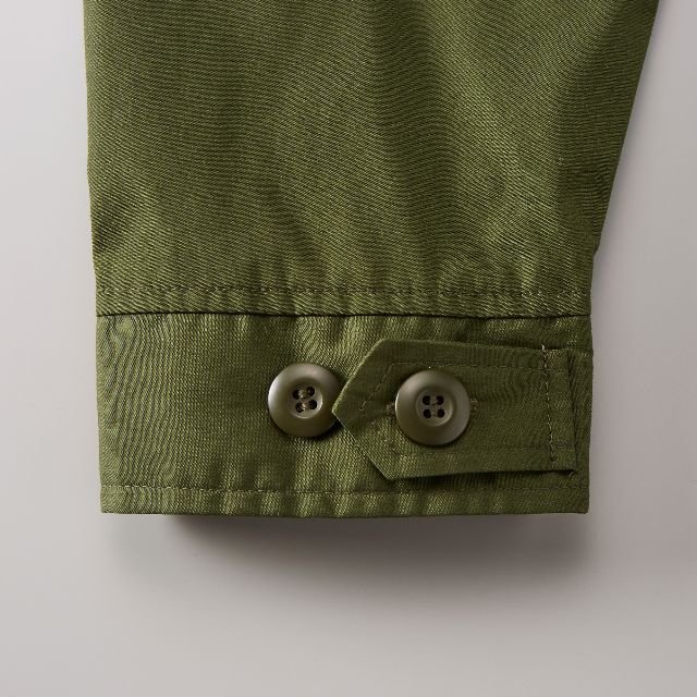 モッズコート モッズパーカー 無地 モッズ コート 薄手 着画あり L 緑 メンズのジャケット/アウター(モッズコート)の商品写真