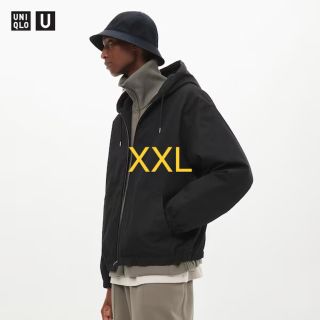 【UNIQLO】ブラック　フーデッドジップアップブルゾン　新品　完売