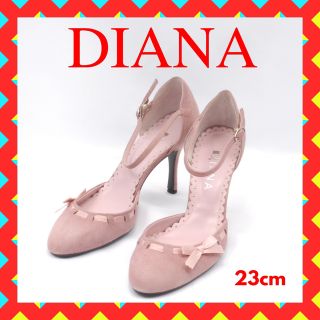 ダイアナ(DIANA)の【美品】ダイアナ　23cm  レディース　パンプス　ヒール8.5cm ピンク(ハイヒール/パンプス)