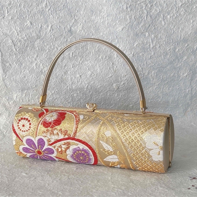 草履バッグセット 　成人式 「紗織」フリーサイズ 日本製 ゴールド 027 レディースの水着/浴衣(和装小物)の商品写真