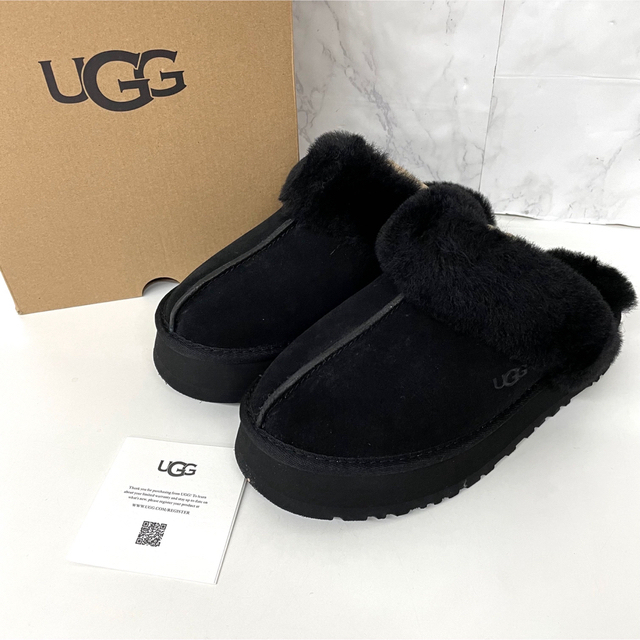 UGG - UGG DISQUETTE ディスケット 24cm US7 ブラック スリッパの通販