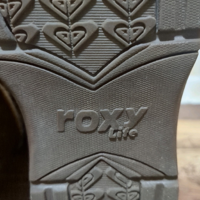Roxy(ロキシー)の【B1064】ROXY ムートンロングブーツ（25.0）ブラウン ロゴ刺繍 レディースの靴/シューズ(ブーツ)の商品写真