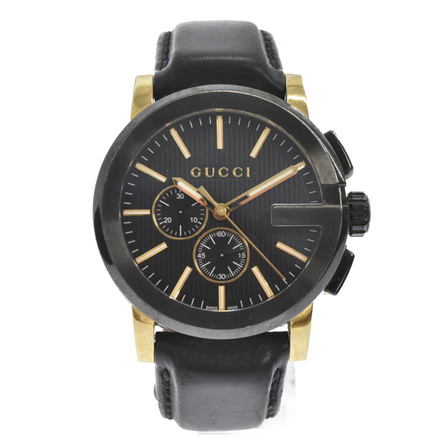時間指定不可】 - Gucci GUCCI 腕時計 クォーツ クロノグラフ 101.2 G