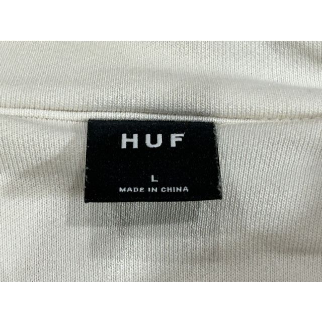 HUF(ハフ)の＊ハフ HUF ロゴ 刺繍 ハーフジップ スウェット トレーナー L メンズのトップス(スウェット)の商品写真