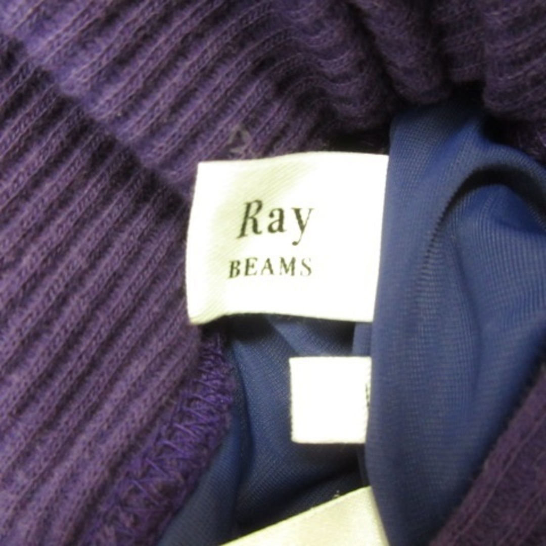 Ray BEAMS(レイビームス)のレイビームス Ray Beams 膝丈スカート タイト リブ 紫 1 レディースのスカート(ひざ丈スカート)の商品写真