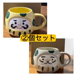 スターバックス(Starbucks)の新品！マグ だるま ドット ホワイト 237ml(グラス/カップ)