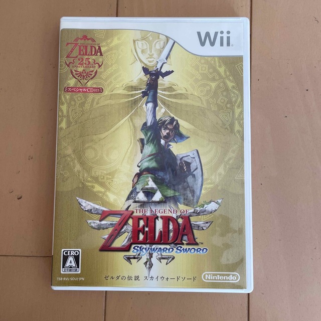 ゼルダの伝説 スカイウォードソード Wii エンタメ/ホビーのゲームソフト/ゲーム機本体(家庭用ゲームソフト)の商品写真