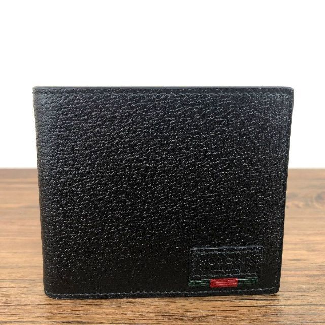 Gucci - 未使用品 GUCCI 二つ折り札入れ 428749 ブラック 192の通販 by