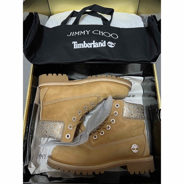 JIMMY CHOO(ジミーチュウ)のJimmy Choo Timberland クリスタルブーツ メンズの靴/シューズ(ブーツ)の商品写真